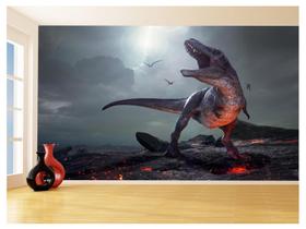 Papel De Parede 3D Animais Dinossauro Jurassic 3,5M Anm434