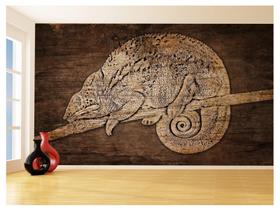 Papel De Parede 3D Animais Pop Art Camaleão Pet 3,5M Pxa22 Papel De Parede 3D Animais Pop Art Camaleão Pet 3,5M Pxa22