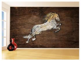 Papel De Parede 3D Animais Pop Art Cavalo Cores 3,5M Pxa332