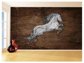 Papel De Parede 3D Animais Pop Art Cavalo Cores 3,5M Pxa333