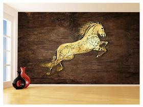 Papel De Parede 3D Animais Pop Art Cavalo Cores 3,5M Pxa334