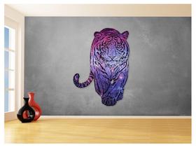 Papel De Parede 3D Animais Pop Art Tigre Felino 3,5M Pxa141