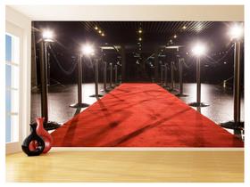 Papel De Parede 3D Arte Tapete Vermelho Fotos 3,5M Tra160