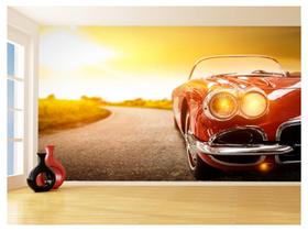 Papel De Parede 3D Carro Antigo Clássico Vintage 3,5M Cxr19 Papel De Parede 3D Carro Antigo Clássico Vintage 3,5M Cxr19