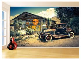 Papel De Parede 3D Carro Antigo Clássico Vintage 3,5M Cxr39 Papel De Parede 3D Carro Antigo Clássico Vintage 3,5M Cxr39