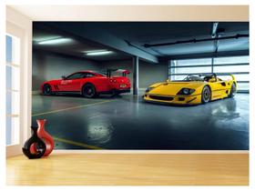 Papel De Parede 3D Carro Antigo Ferrari Classica 3,5M Cxr62