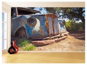 Papel De Parede 3D Carro Antigo Hot Rod Custom 3,5M Cxr121