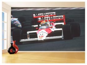 Papel De Parede 3D Carro F1 Mclaren Mp4/4 Senna 3,5M Cxr131