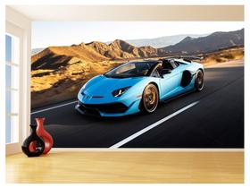 Papel De Parede 3D Carro Lamborghini Aventador 3,5M Car171