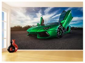 Papel De Parede 3D Carro Lamborghini Aventador 3,5M Car182