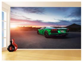 Papel De Parede 3D Carro Lamborghini Aventador 3,5M Car183