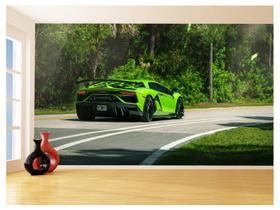 Papel De Parede 3D Carro Lamborghini Aventador 3,5M Car187