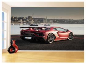 Papel De Parede 3D Carro Lamborghini Aventador 3,5M Car190