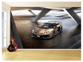 Papel De Parede 3D Carro Lamborghini Aventador 3,5M Car193