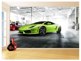 Papel De Parede 3D Carro Lamborghini Gallardo 3,5M Car236