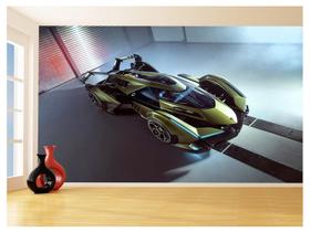 Papel De Parede 3D Carro Lamborghini Vision Gt 3,5M Car232