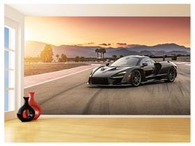 Papel De Parede 3D Carro Mc Laren Pista Super 3,5M Car243