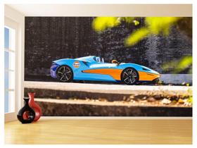 Papel De Parede 3D Carro Mc Laren Pista Super 3,5M Car250