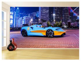Papel De Parede 3D Carro Mc Laren Pista Super 3,5M Car251