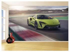 Papel De Parede 3D Carro Mc Laren Pista Super 3,5M Car253