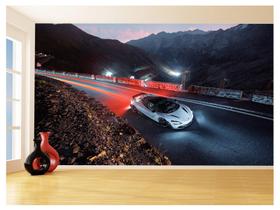 Papel De Parede 3D Carro Mc Laren Pista Super 3,5M Car255