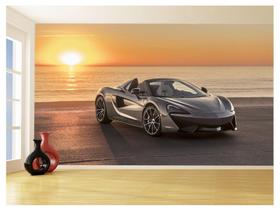 Papel De Parede 3D Carro Mc Laren Pista Super 3,5M Car256