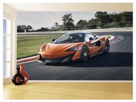 Papel De Parede 3D Carro Mc Laren Pista Super 3,5M Car257