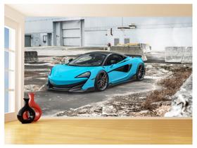 Papel De Parede 3D Carro Mc Laren Pista Super 3,5M Car261