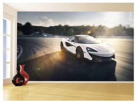 Papel De Parede 3D Carro Mc Laren Pista Super 3,5M Car263