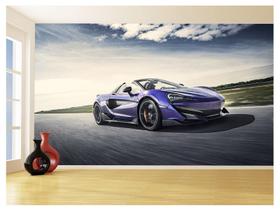 Papel De Parede 3D Carro Mc Laren Pista Super 3,5M Car264