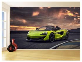 Papel De Parede 3D Carro Mc Laren Pista Super 3,5M Car266