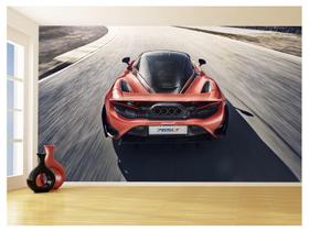 Papel De Parede 3D Carro Mc Laren Pista Super 3,5M Car271