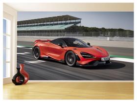 Papel De Parede 3D Carro Mc Laren Pista Super 3,5M Car272
