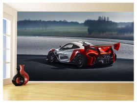 Papel De Parede 3D Carro Mc Laren Pista Super 3,5M Car278