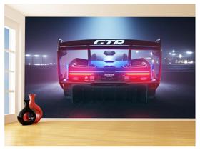 Papel De Parede 3D Carro Mc Laren Pista Super 3,5M Car284