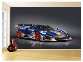 Papel De Parede 3D Carro Mc Laren Pista Super 3,5M Car292