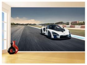 Papel De Parede 3D Carro Mc Laren Pista Super 3,5M Car295