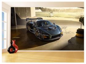 Papel De Parede 3D Carro Mc Laren Pista Super 3,5M Car297