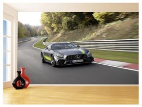 Papel De Parede 3D Carro Mercedes Gt Coupe Amg 3,5M Car240