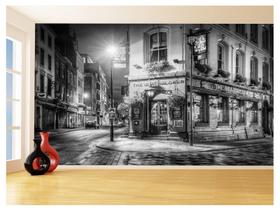 Papel De Parede 3D Cidade Londres Pub Bar Rua 3,5M Ncd259 Papel De Parede 3D Cidade Londres Pub Bar Rua 3,5M Ncd259