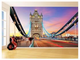 Papel De Parede 3D Cidade Londres Tower Bridge 3,5M Ncd256