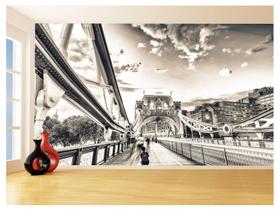 Papel De Parede 3D Cidade Londres Tower Bridge 3,5M Ncd257