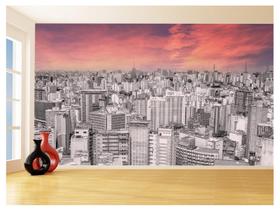 Papel De Parede 3D Cidade São Paulo Prédios Céu 3,5M Ncd338 Papel De Parede 3D Cidade São Paulo Prédios Céu 3,5M Ncd338