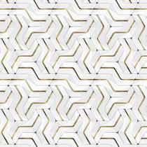 Papel De Parede 3D Desenho Vertical E Horizontal Geometrico