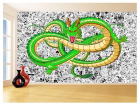 Papel De Parede 3D Dragon Ball Dragão Shenlong 3,5M Dbz624 Papel De Parede 3D Dragon Ball Dragão Shenlong 3,5M Dbz624