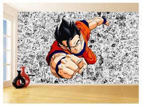 Papel De Parede 3D Dragon Ball Goku Gohan Anime 3,5M Dbz601