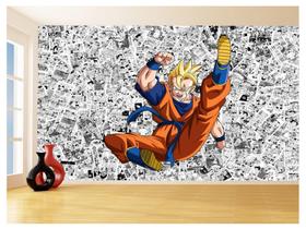 Papel De Parede 3D Dragon Ball Goku Gohan Anime 3,5M Dbz606