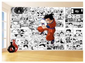 Papel De Parede 3D Dragon Ball Goku Gohan Anime 3,5M Dbz717