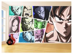 Papel De Parede 3D Dragon Ball Goku Vegeta Anime 3,5M Dbz06 Papel De Parede 3D Dragon Ball Goku Vegeta Anime 3,5M Dbz06