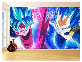 Papel De Parede 3D Dragon Ball Goku Vegeta Anime 3,5M Dbz17